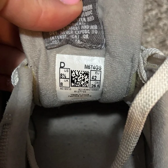 New Balance Men's Neutral Taupe Suede & Mesh Sneakers - Picture 5 of 7